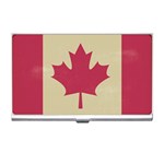 grunge canadian flag  Business Card Holder