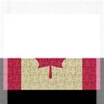 grunge canadian flag  Jigsaw Puzzle (Rectangular)