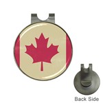 grunge canadian flag  Golf Ball Marker Hat Clip