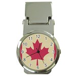 grunge canadian flag  Money Clip Watch