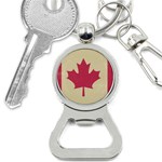 grunge canadian flag  Bottle Opener Key Chain