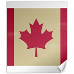 grunge canadian flag  Canvas 8  x 10 