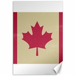 grunge canadian flag  Canvas 20  x 30 