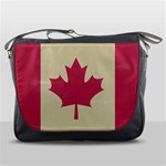 grunge canadian flag  Messenger Bag