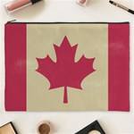 grunge canadian flag  Cosmetic Bag (XXXL)