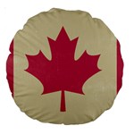 grunge canadian flag  Large 18  Premium Round Cushion 