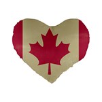 grunge canadian flag  Standard 16  Premium Heart Shape Cushion 