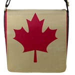 grunge canadian flag  Flap Closure Messenger Bag (S)