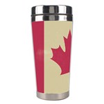 grunge canadian flag  Stainless Steel Travel Tumbler