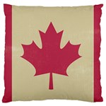 grunge canadian flag  Large Flano Cushion Case (One Side)