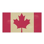 grunge canadian flag  Satin Wrap