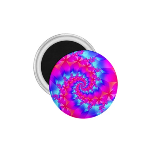 Colorful Pink and Blue Spiral Fractal 1.75  Magnet from ArtsNow.com Front