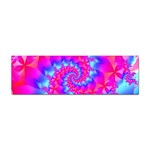 Colorful Pink and Blue Spiral Fractal Sticker (Bumper)