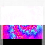 Colorful Pink and Blue Spiral Fractal Jigsaw Puzzle (Rectangular)