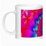 Colorful Pink and Blue Spiral Fractal Night Luminous Mug