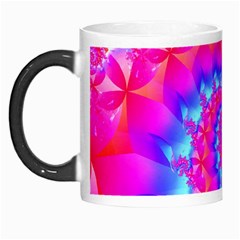 Colorful Pink and Blue Spiral Fractal Morph Mug from ArtsNow.com Left