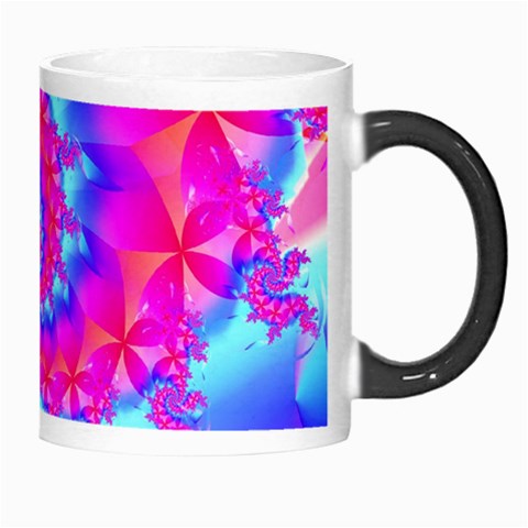 Colorful Pink and Blue Spiral Fractal Morph Mug from ArtsNow.com Right