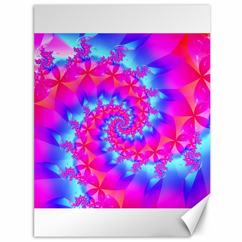 Colorful Pink and Blue Spiral Fractal Canvas 36  x 48  from ArtsNow.com 35.26 x46.15  Canvas - 1