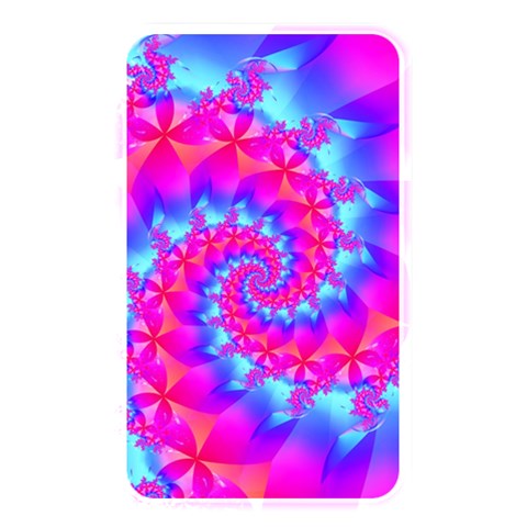 Colorful Pink and Blue Spiral Fractal Memory Card Reader (Rectangular) from ArtsNow.com Front