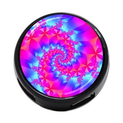 Colorful Pink and Blue Spiral Fractal 4 Front