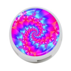 Colorful Pink and Blue Spiral Fractal 4 Back