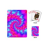 Colorful Pink and Blue Spiral Fractal Playing Cards (Mini)