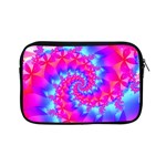 Colorful Pink and Blue Spiral Fractal Apple iPad Mini Zipper Case