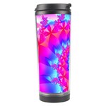 Colorful Pink and Blue Spiral Fractal Travel Tumbler