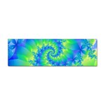 Colorful Blue and Green Spiral Fractal  Sticker Bumper (10 pack)