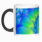 Colorful Blue and Green Spiral Fractal  Morph Mug