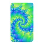 Colorful Blue and Green Spiral Fractal  Memory Card Reader (Rectangular)