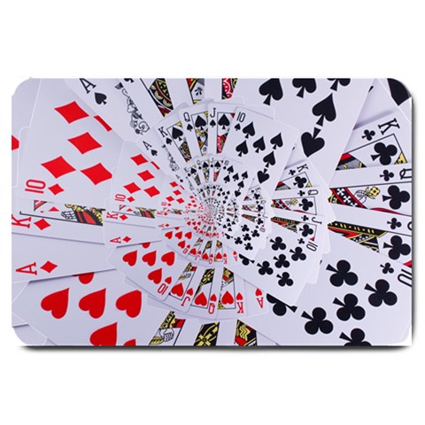 Poker Royal Flush All Suits Droste Spiral Large Doormat from ArtsNow.com 30 x20  Door Mat