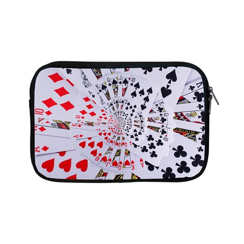 Poker Royal Flush All Suits Droste Spiral Apple iPad Mini Zipper Case from ArtsNow.com Front