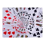 Poker Royal Flush All Suits Droste Spiral Double Sided Flano Blanket (Mini)