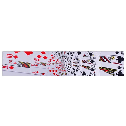 Poker Royal Flush All Suits Droste Spiral Flano Scarf (Small) from ArtsNow.com Front