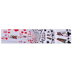 Poker Royal Flush All Suits Droste Spiral Flano Scarf (Small) from ArtsNow.com Front