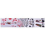 Poker Royal Flush All Suits Droste Spiral Flano Scarf (Small)