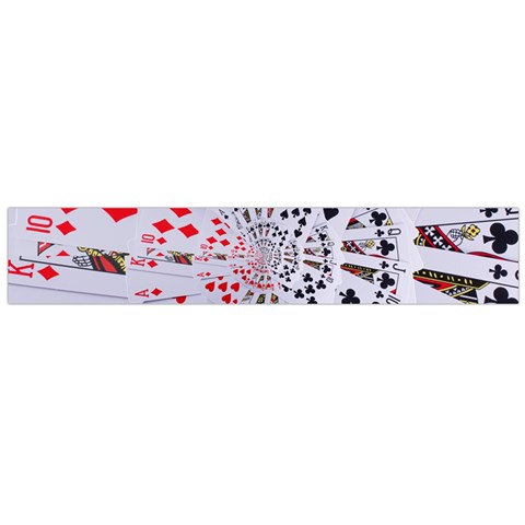 Poker Royal Flush All Suits Droste Spiral Flano Scarf (Large) from ArtsNow.com Front