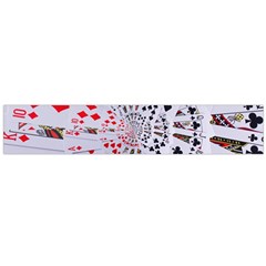 Poker Royal Flush All Suits Droste Spiral Flano Scarf (Large) from ArtsNow.com Front