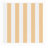 Vertical Stripes - White and Sunset Orange Medium Glasses Cloth (2 Sides)