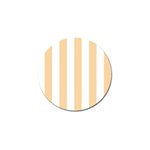 Vertical Stripes - White and Sunset Orange Golf Ball Marker (10 pack)