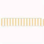 Vertical Stripes - White and Sunset Orange Small Bar Mat