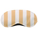 Vertical Stripes - White and Sunset Orange Sleeping Mask