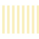 Vertical Stripes - White and Blond Yellow Birthday Cake 3D Greeting Card (7x5)