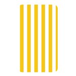 Vertical Stripes - White and Deep Lemon Yellow Memory Card Reader (Rectangular)