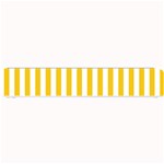 Vertical Stripes - White and Deep Lemon Yellow Small Bar Mat