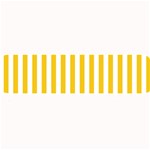 Vertical Stripes - White and Deep Lemon Yellow Medium Bar Mat