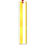 Vertical Stripes - White and Deep Lemon Yellow Large Book Mark