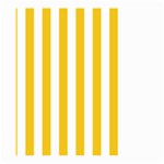 Vertical Stripes - White and Deep Lemon Yellow Large Garden Flag (Two Sides)