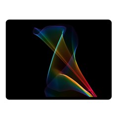 Abstract Rainbow Lily, Colorful Mystical Flower  Double Sided Fleece Blanket (Small)  from ArtsNow.com 45 x34  Blanket Back